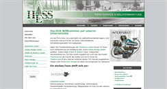 Desktop Screenshot of hess-forst.com